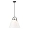 Z-Lite Z-Studio Pendant, 1-Light, 18 In.W x 18 In.H, Matte Black/Ivory 743P18-MB - alternate 6
